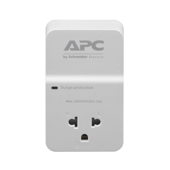 SURGE PROTECTOR (อุปกรณ์ป้องกันไฟกระชาก) APC HOME/OFFICE SURGEARREST 1 OUTLET 230V (PM1W-VN)Model : 