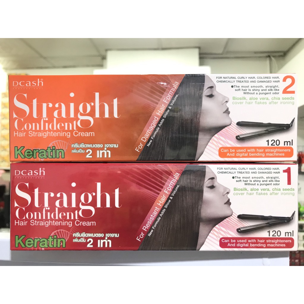 straight confident hair straightening cream