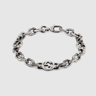 💕: Interlocking Double G Silver Bracelet ‼️ก่อนกดสั่งรบกวนทักมาเช็คสต๊อคก่อนนะคะ‼️