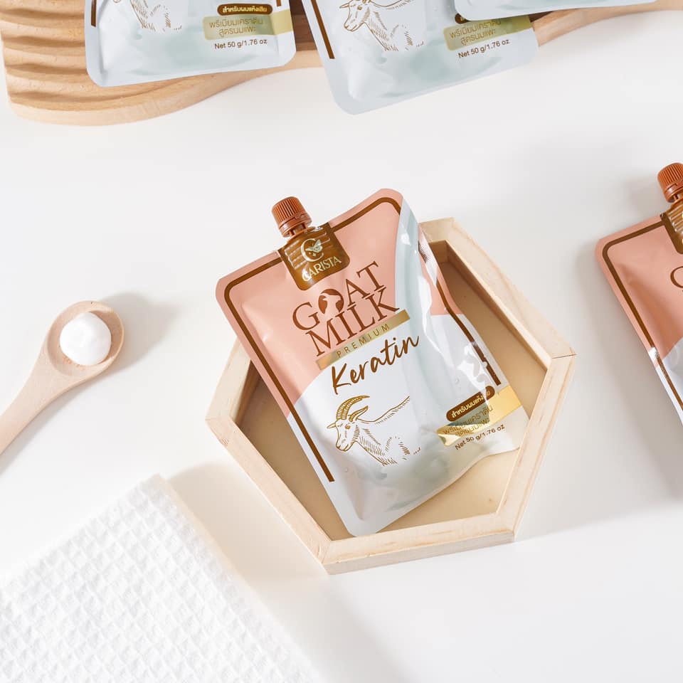 เคราตินนมแพะ Carista Goat Milk Keratin 50 g. [ แบบซอง 1 ซอง ] (81898)
