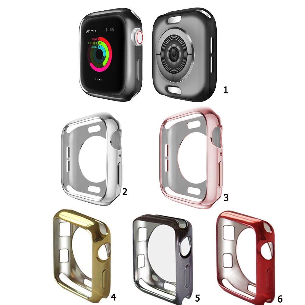 ซองซิลิโคนเคส TPU สำหรับ Apple Watch Series 1 2 3 4 5 6 SE 38mm 40mm 42mm 44mm