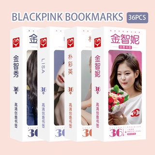 Blackpink ที่คั่นหนังสือสวยหรู โปสการ์ด Jennie jisoo 36 ชิ้น