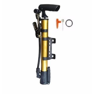 Mini Aluminium alloy Bicycle Air Pump JC314 ที่สูบลมจักรยานแบบยึดติดอานและตัวถัง