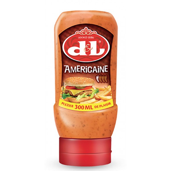 ดี แอนด์ แอล อเมริเคน (ซอสสำหรับย่างและทอด) 300 มิลลิลิตร - Devos & Lemmens Americaine Sauces 300ml