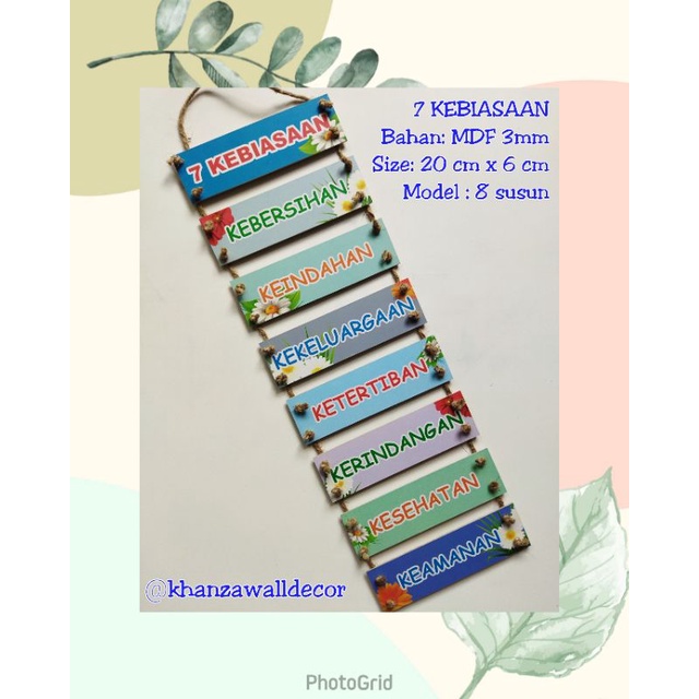 WALL DECORTATIONS/DECORATIONS GRADE 7 BUSINESS (7K)