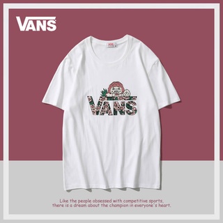 [S-5XL] Vans Vance เสื้อยืดแขนสั้น เนื้อผ้าฝ้าย ทรงหลวม สําหรับผู้ชาย และผู้หญิง