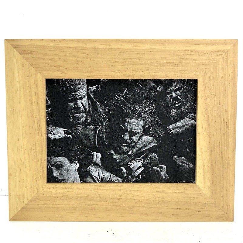 5x7" SONS OF ANARCHY JAX TELLER Tv Show SOA ไม้แท้ HIGH QUALITY กรอบรูป บุตรชายของอนาธิปไตย Photo Fr