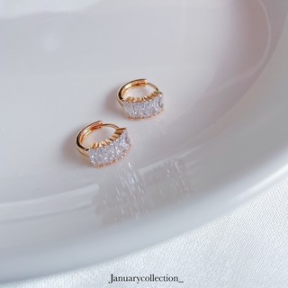 alice earrings ต่างหูเพชร cz หรูหราดูแพงมาก ใส่ออกงานได้ ใส่ทำงานได้