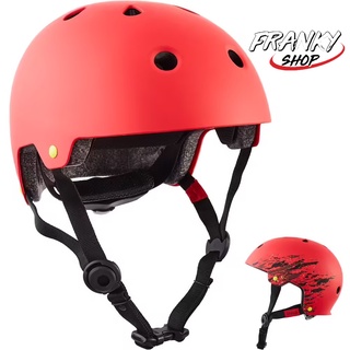 [พร้อมส่ง] หมวกกันน็อคเล่นสเก็ตเล่นสเก็ตบอร์ด สกู๊ตเตอร์ Skating Skateboarding And Scootering Helmet