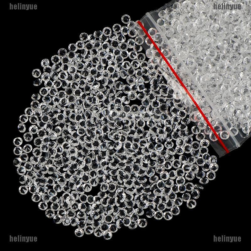 เฮล❤ คริสตัลเพชร 4.5 มม. สําหรับตกแต่งโต๊ะงานแต่งงาน เจ้าสาว 2000 ชิ้น