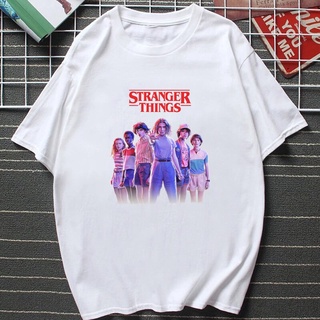 เสื้อยืดโอเวอร์ไซส์Gildan เสื้อยืด พิมพ์ลายกราฟิกการ์ตูนอนิเมะ Stranger Things Upside Down 90S สําหรับผู้ชายS-3XL