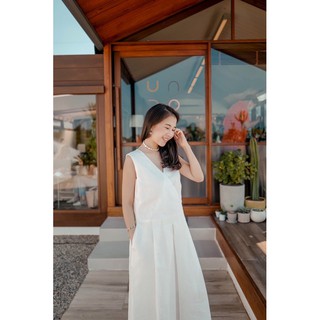 Marchmay- WARI classic dress ชุดเดรสผ้าลินินพรีเมี่ยม ใส่สบาย ทรงสวย