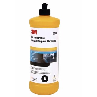 3M 05996 Machine Polish B , 1 Quart น้ำยาขัดเงาสำหรับรถสีเข้ม ขนาด 946ml ขวด