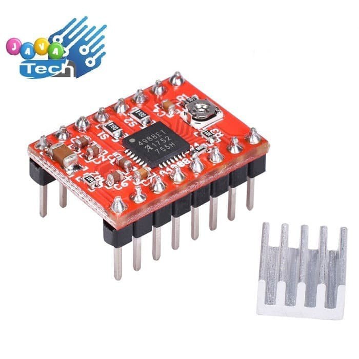 โมดูล A4988 Bipolar 4 สาย Stepper Motor Drivera โมดูล 4988