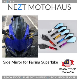 กระจกมองข้าง สําหรับ Fairing Superbike R15 R25 Ninja 250 Ninja 650 ZX6 ZX10 CBR250 CBR650 R1 R6