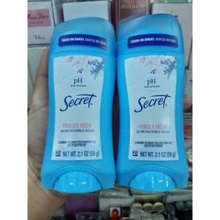 Secret PH Balanced Invisible Solid กลิ่น Powder Fresh 59g.