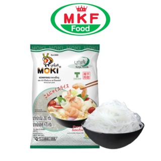 MOKI บุกเส้นแบนกลม 280กรัม (FK0019-1) บุก บุกเส้น คีโต คลีน เจ ไม่มีแป้ง เส้นบุกคีโต keto clean Konjac Linguini