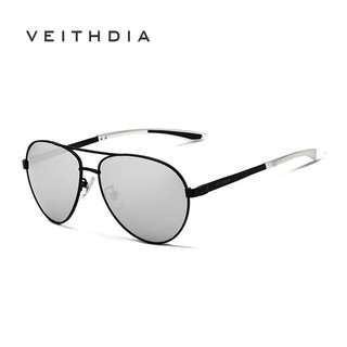 VEITHDIA แว่นตากรอบอลูมิเนียม แว่นตากันแดด ผู้ชาย  3801