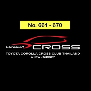 Toyota Corolla Cross Club Thailand - Official Member Sticker no. 661-670