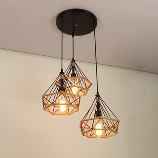 Retro Rope Chandelier Retro Attic Creative Lighting American E27 LED Edison Bulb โคมระย้าห้องใต้หลังคาอุตสาหกรรม