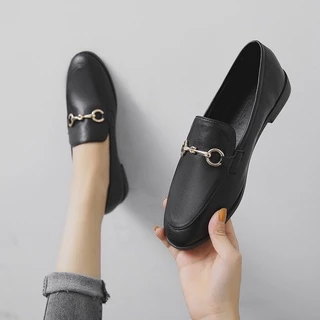 (DETMAR90ลดไป 90.-) Brow Shoes รองเท้าคัชชู รุ่นห่วง ไซส์ 35-44 มีไซส์ใหญ่