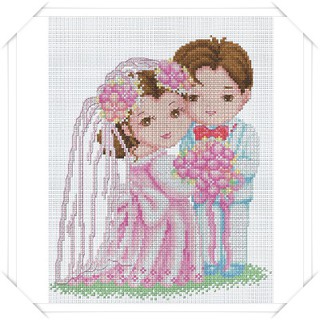 รักนิรันดร์ (15-H) ชุดปักครอสติช ภิญญ์ ,Cross Stitch Kit Pinn (Pre Order)