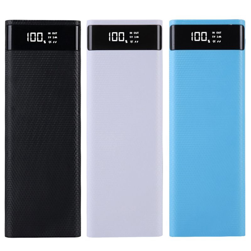 NIKI กล่องชาร์จแบตเตอรี่สํารองหน้าจอ lcd แบบ dual usb 10x18650