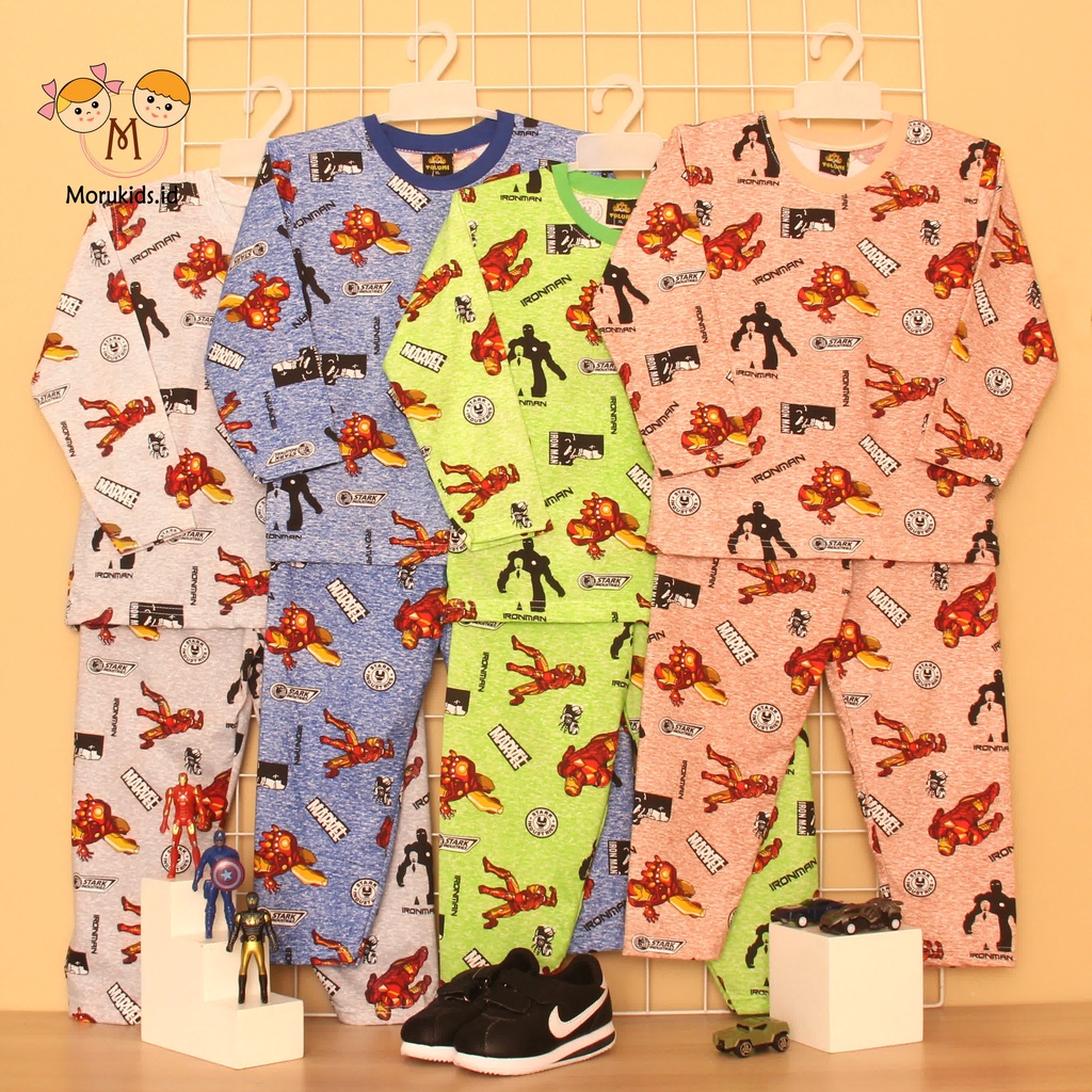 MORUKIDS.ID - เสื้อยืด BOYS PAJAMAS 1-7 ปี CHARACTER LONG-SLEEVED BOYS SLEEVE SLEEVE SLEEVE SLEEVE S