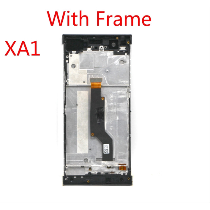 หน้าจอสัมผัส sony xperia xa1 lcd g3116 g3121 g3112 สําหรับ sony xa1 frame