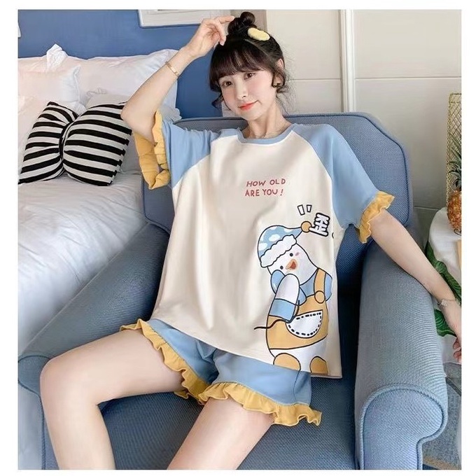 🔥 SALE ลด ล้าง สต็อก🔥 🍁BT2155🍁เซ็ตชุดนอนผู้หญิงน่ารักสไตล์เกาหลี ลวดลายน่ารัก สีสันสดใส ผ้านุ่มใส่สบายมาก Size M-2XL - รูปที่ 2