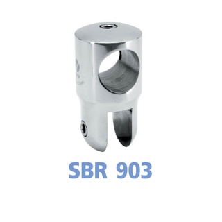 SBR-903-อุปกรณ์ยึดกระจกเหนือห้องน้ำ-ขัดเงา PS ตัวร้อยผ่านแป๊ปสแตนเลสกลม (แบบปรับได้) งานห้องน้ำSTRENGTHENING BAR "VVP"