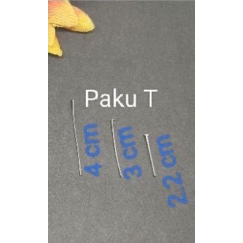 Silver T Nails Dead nails 7 5 4 3 2 cm