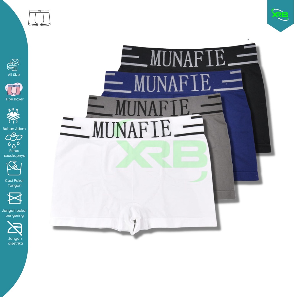 KATUN Munafie Man Boxer Munafie กางเกงบ็อกเซอร์ผ้าฝ้ายผู้ชาย Underware Boxer Man นําเข้า