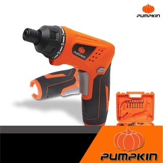 [เซ็ตใหญ่ พร้อมกล่อง BMC] PUMPKIN พัมคิน - ไขควงไฟฟ้าไร้สาย 4.0V 45ตัว/ชุด รุ่น J-4D1501S45 สำหรับการขันและคลายสกรู