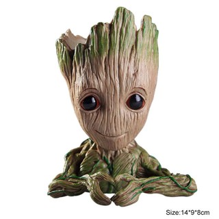 🛍️SUN RKT🛒กระถางต้นไม้ดอกไม้ขนาดเล็กของขวัญตกแต่งบ้านรูป Baby Groot