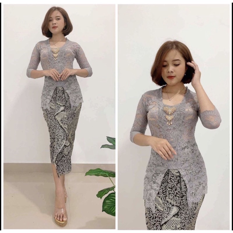 SOFIA STRECH BET BROCADE BALI KEBAYA 3/4 SLEEVES