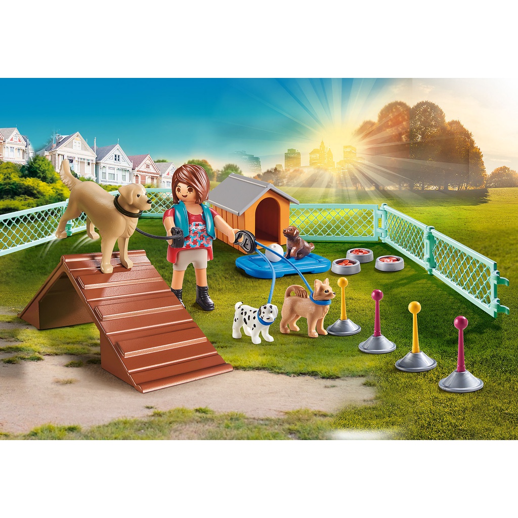 Playmobil 70676 Dog Trainer Gift Set แอคชั่นฟิกเกอร์ ชุดของขวัญ เทรนเนอร์สุนัข