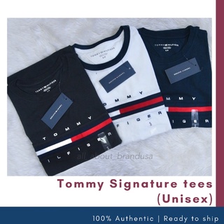 เสื้อยืด Tommy Hilfiger Signature T-shirt ของแท้ 100%