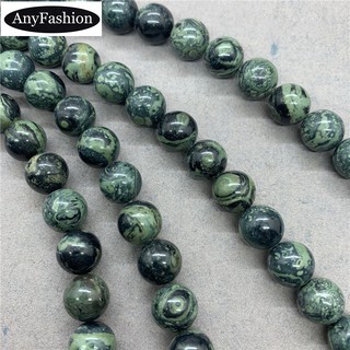 Rhyolite Green Eye Stone Beads 4-12mm Round Natural Loose Stone Diy for Bracelet