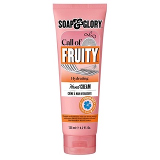 ของแท้/พร้อมส่ง Soap &amp; Glory Call Of Fruity Hydrating Hand Food 125ml. ครีมบำรุงมือ คงความนุ่มชุ่มชื้น ไม่เหนอะหนะ