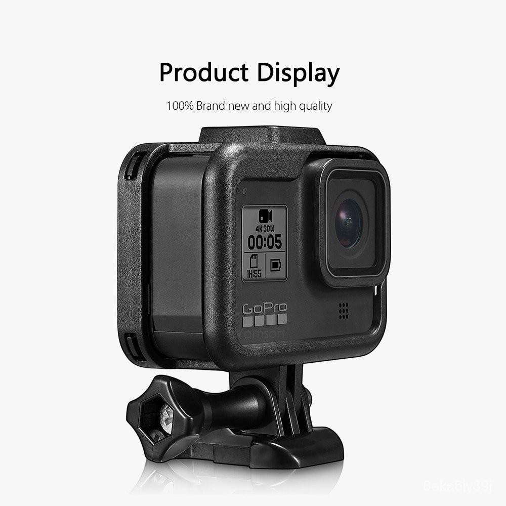 1i1W for GoPro Hero 8 Black Frame Case Border Protective Cover Tempered
