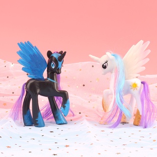 โมเดลฟิกเกอร์ My Little Pony Princess Celestia Luna ขนาด 12 ซม. ของเล่นสะสม