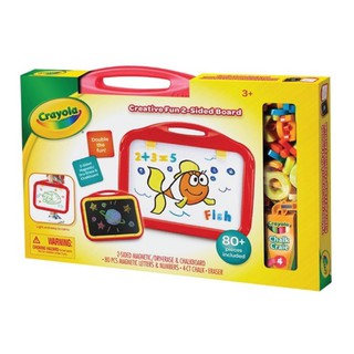 Artwork 2-IN-1 CREATIVE FUN 2-SIDED BOARD CRAYOLA Stationary equipment Home use งานศิลปะ ชุดกระดานวาดรูป 2 ด้าน CRAYOLA