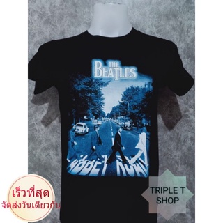 เสื้อยืดคอกลม สกรีนลาย THE BEATLES (รหัส 78)