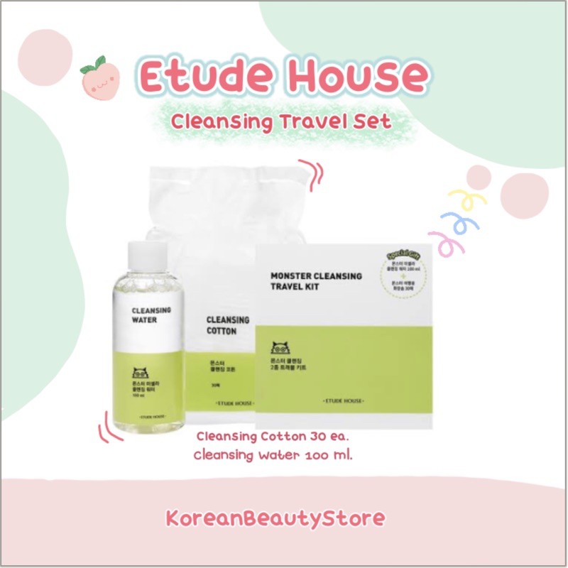 Etude House Monster Cleansing Water travel Kit