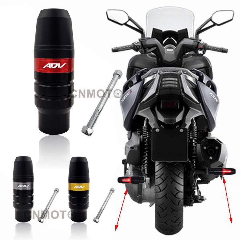 สําหรับ HONDA ADV 150 160 2019-2023 CRASH Pads ท่อไอเสียท่อ Guard Slider กรอบ Slider Crash Anti Fall เครื่องยนต์ Protector ADV150 ADV160