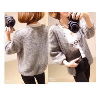 เสื้อคลุมไหมพรมทักทอเนื้อแน่น งานปังๆ ดีเเทลตอกหมุดหน้า