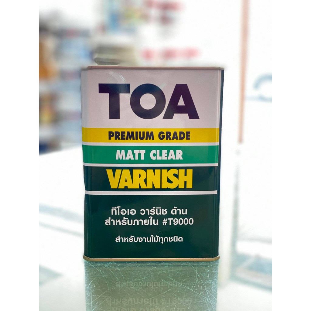 ทีโอเอ วาร์นิช เงา วานิช สำหรับภายนอก TOA Varnish Gloss T-9500 ขนาด 3.785 ลิตร หรือ 1 แกลลอน