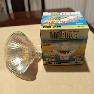 หลอดฮาโลเจน biobulb MR16 50W 220V-240V มีกระจก