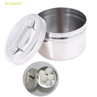 [ErudentT] กล่องเก็บของ ทรงกลม สเตนเลส 304 พร้อมฝาปิด สําหรับห้องทดลอง 1 ชิ้น